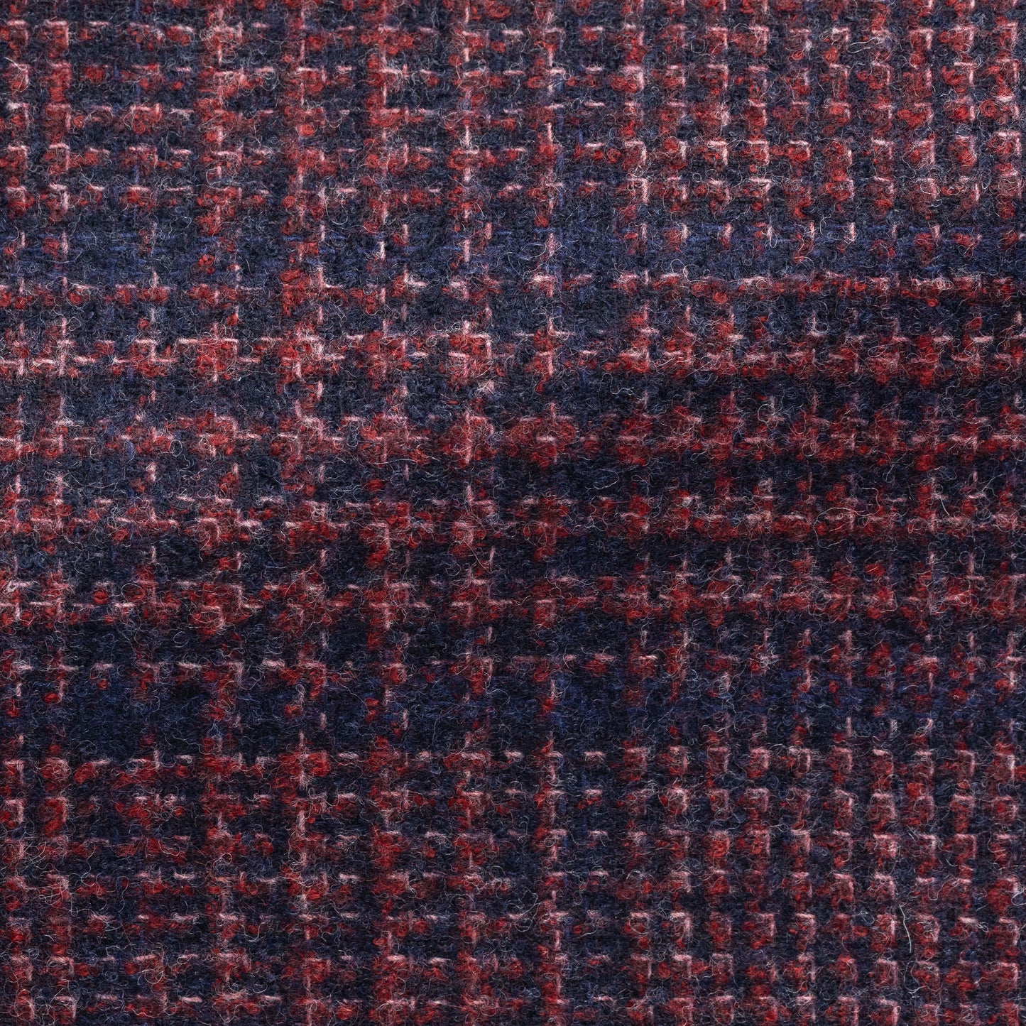 Berry red-dark blue wool-silk-cashmere