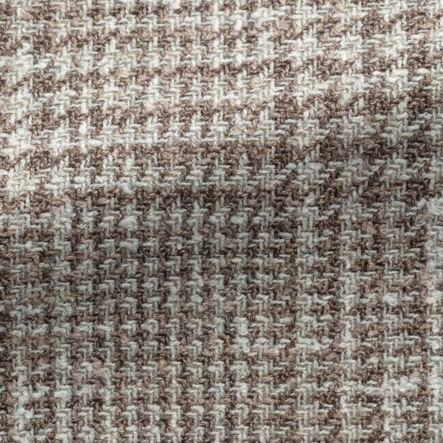 Mixed brown wool-alpaca-silk-linen
