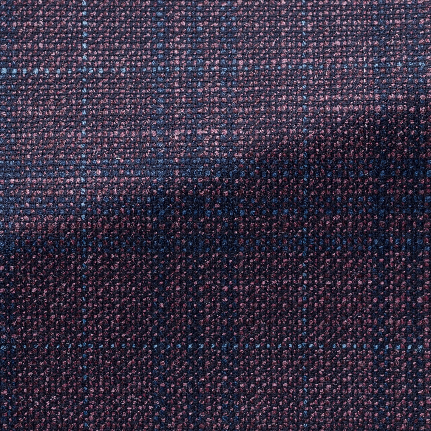 Indigo blue-plum wool-silk
