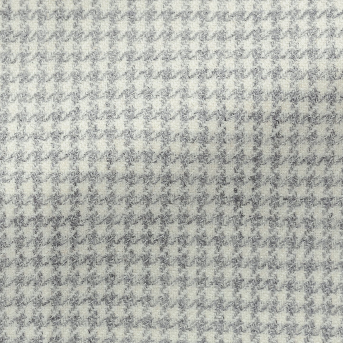 Smoke grey wool-cashmere houndstooth