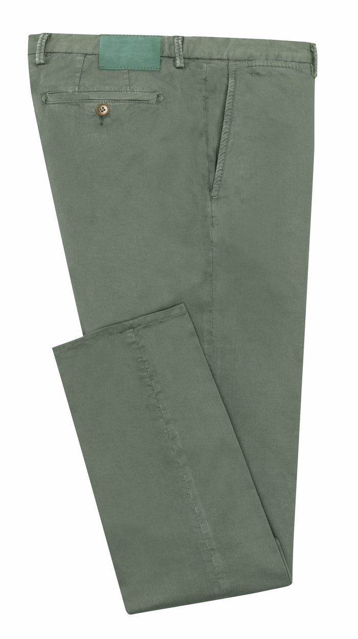FOREST GREEN STRETCH CHINO