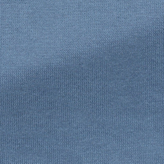 Denim blue cotton-silk