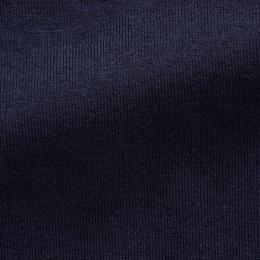 Navy blue cotton-cashmere