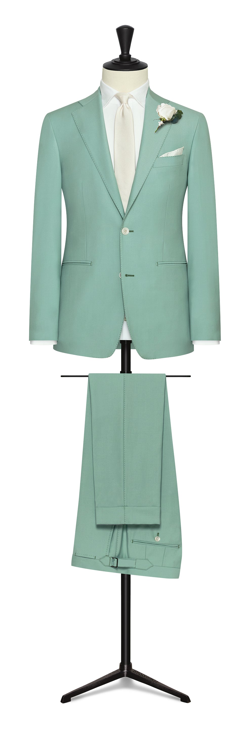 Mint green wool