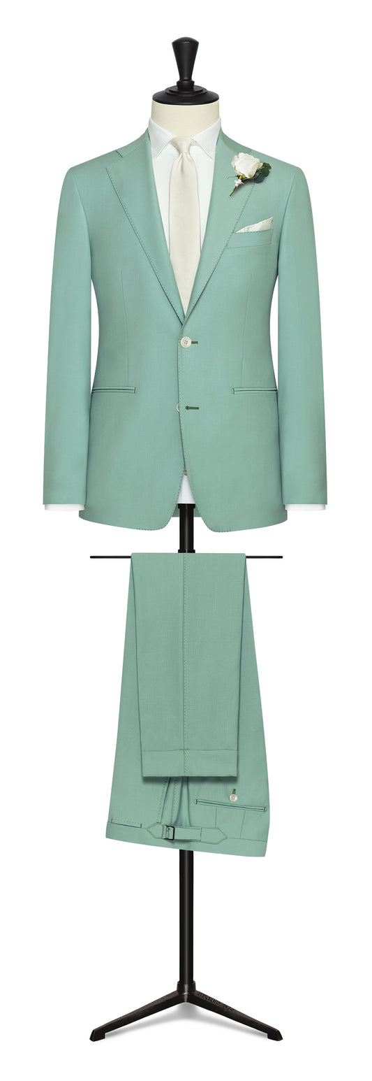 Mint green wool