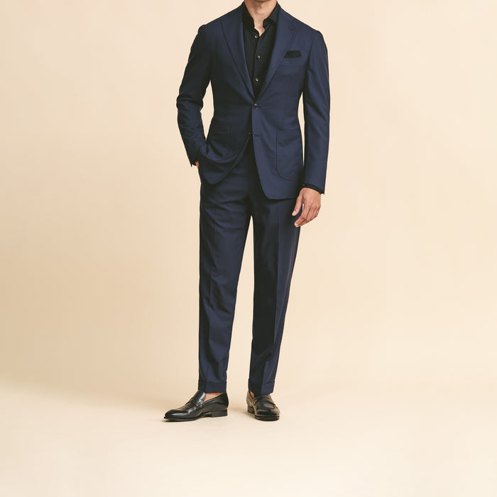 Dark blue wool