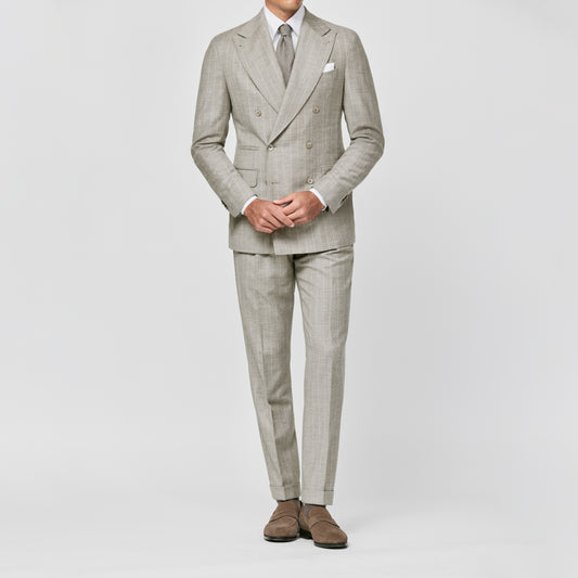 Taupe wool-cashmere