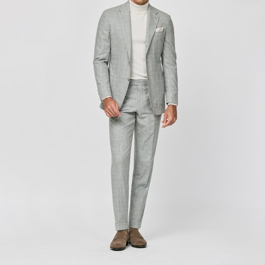 Smoke grey wool-cashmere