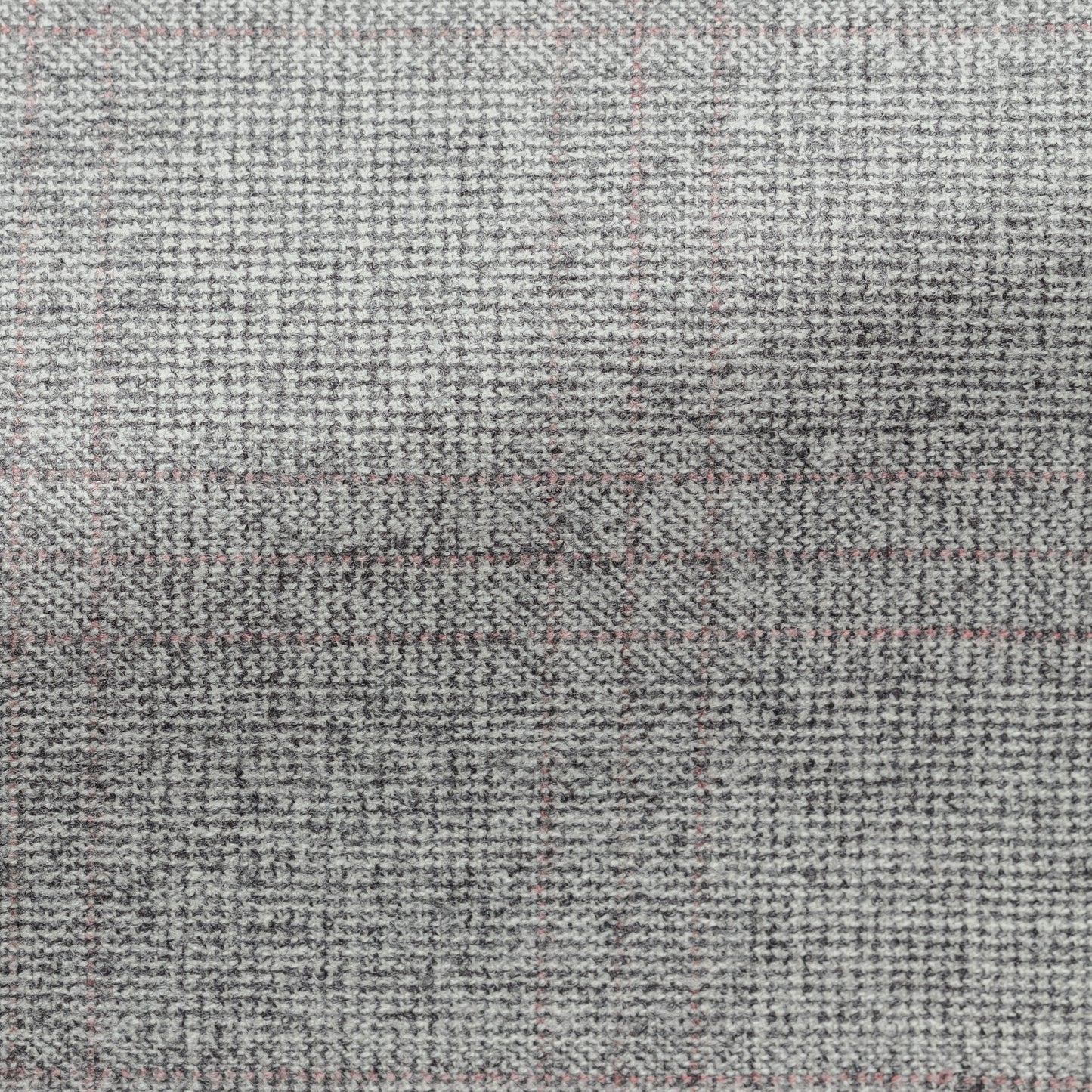 Mixed grey wool glencheck