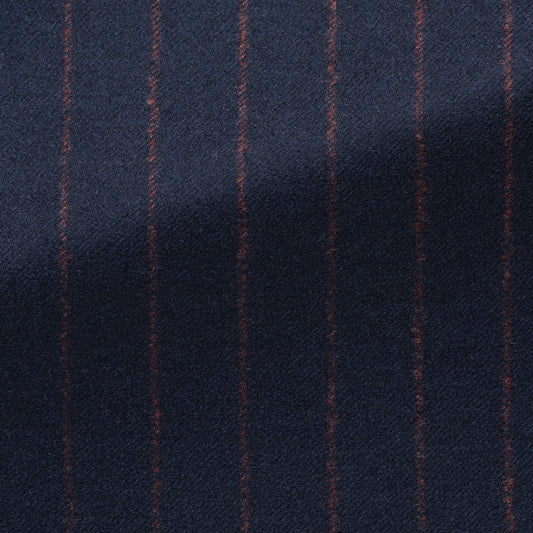 Dark indigo wool twill