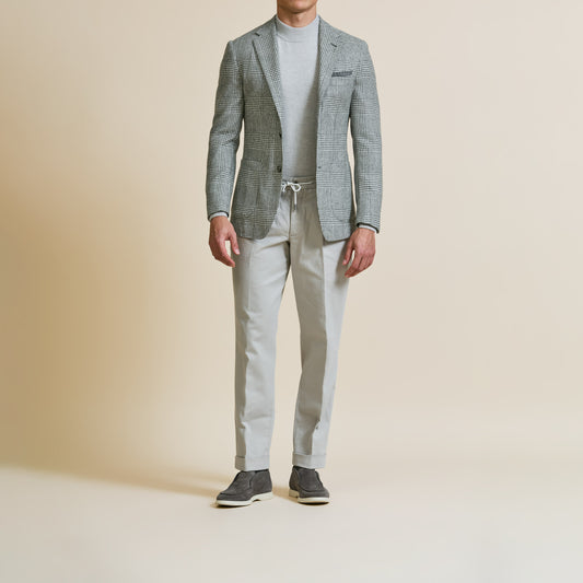 Light grey wool-alpaca