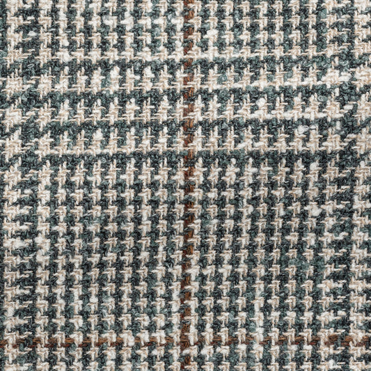 Jade green-beige wool-alpaca-linen