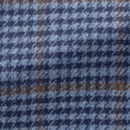 Blue wool-cashmere
