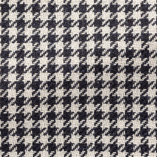 Midnight blue-off-white wool-alpaca-silk