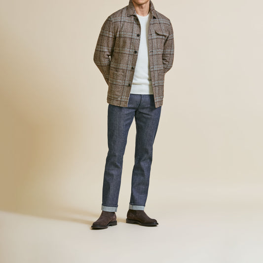 Brown-grey wool-alpaca