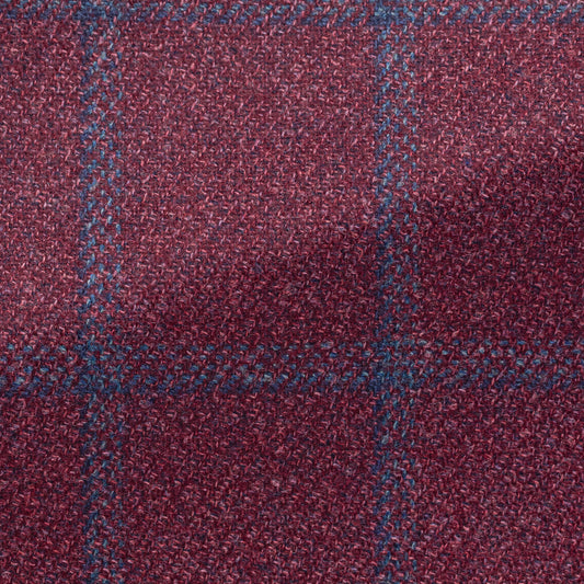 Berry red wool-silk