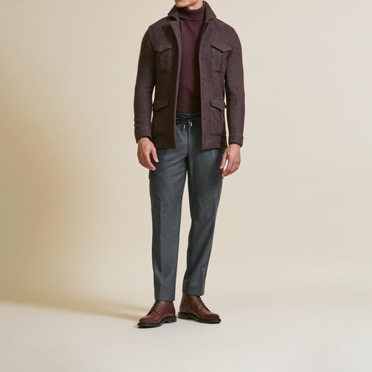 Merlot alpaca-cotton