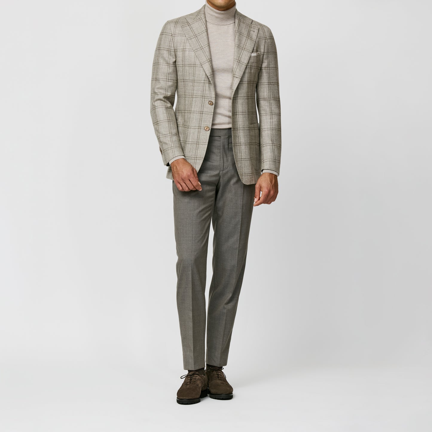 Oatmeal wool-silk-cashmere