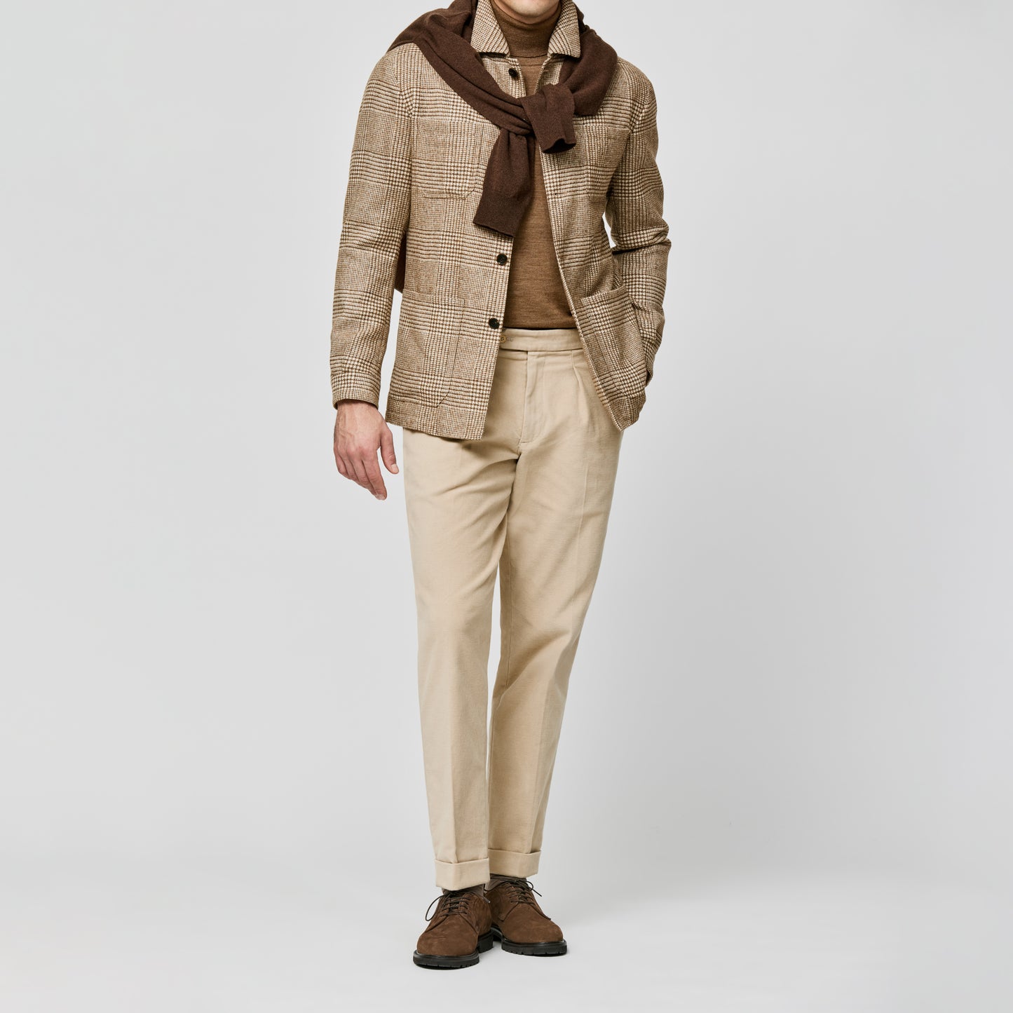 Cream-caramel wool-alpaca