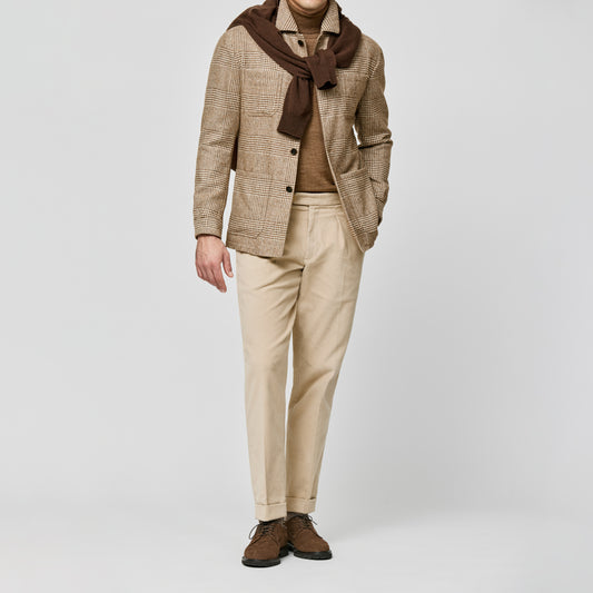 Cream-caramel wool-alpaca