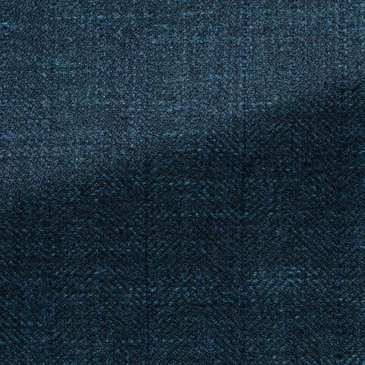 Petrol mélange wool-silk-linen