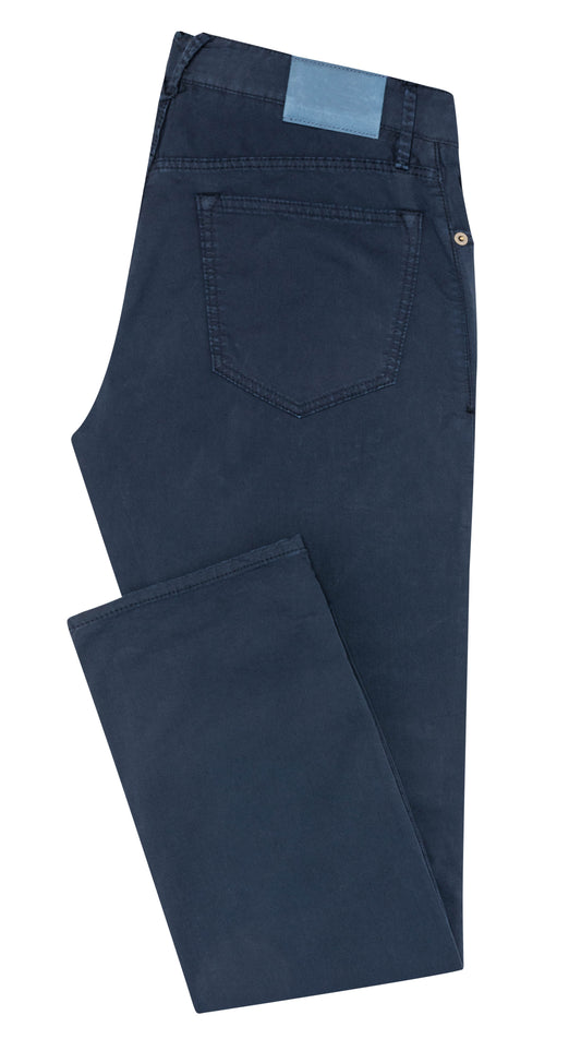 Dark blue fine twill