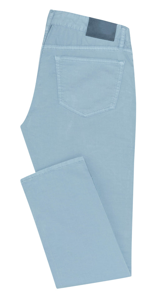 Light blue fine twill