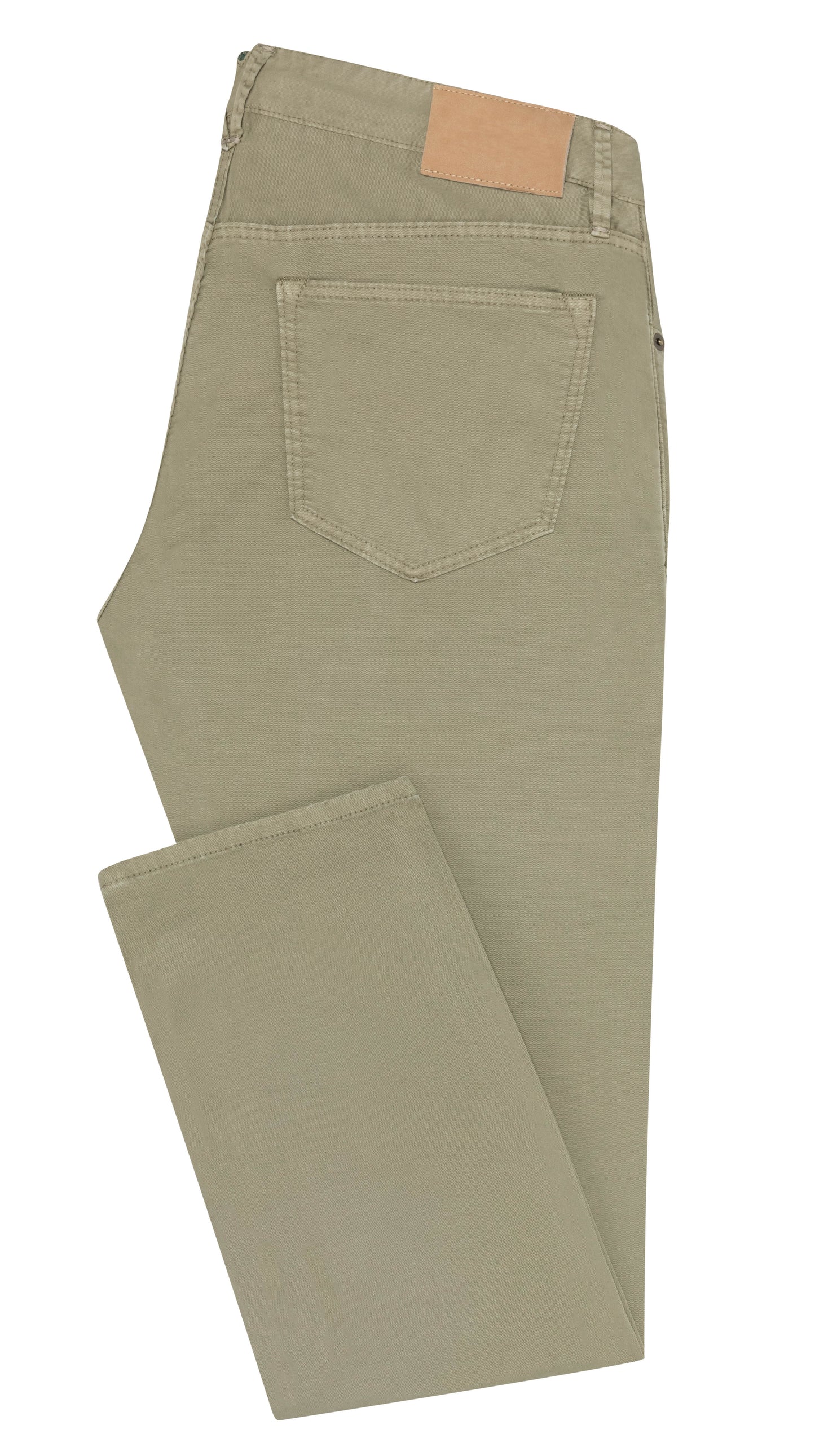 Light olive fine twill