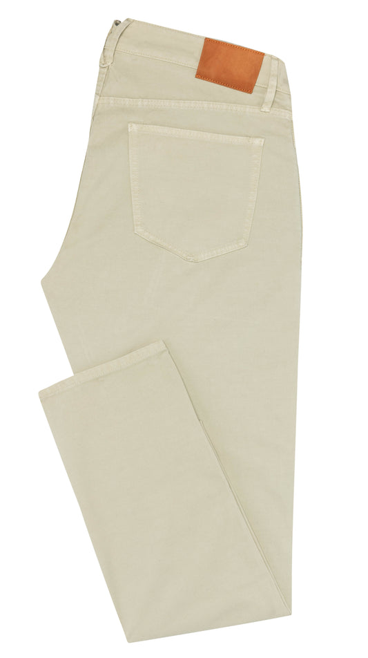 Oatmeal stretch broken twill