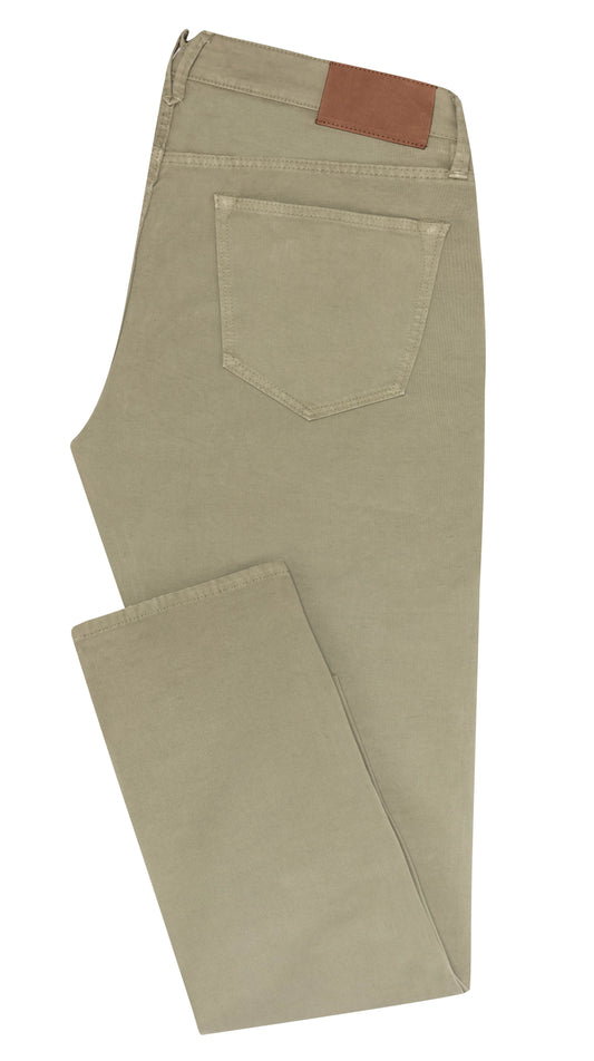 Light olive broken twill