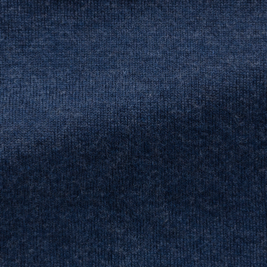 Denim blue cotton-cashmere
