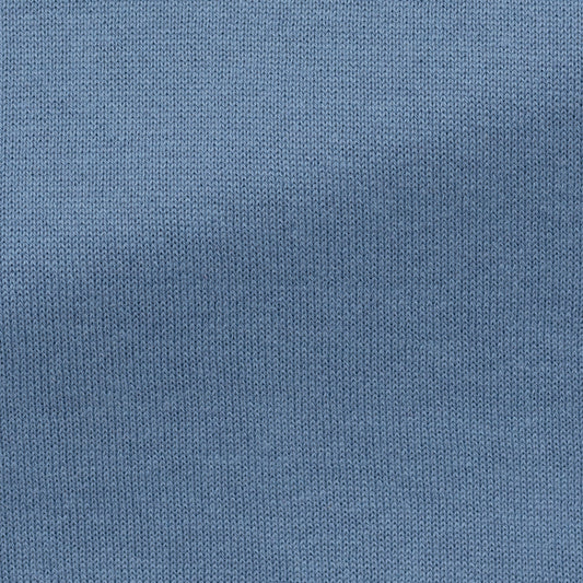 Denim blue cotton-silk