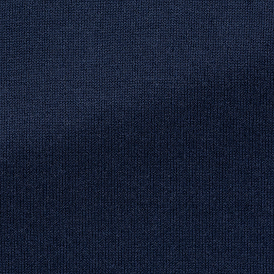 Navy blue cotton-silk