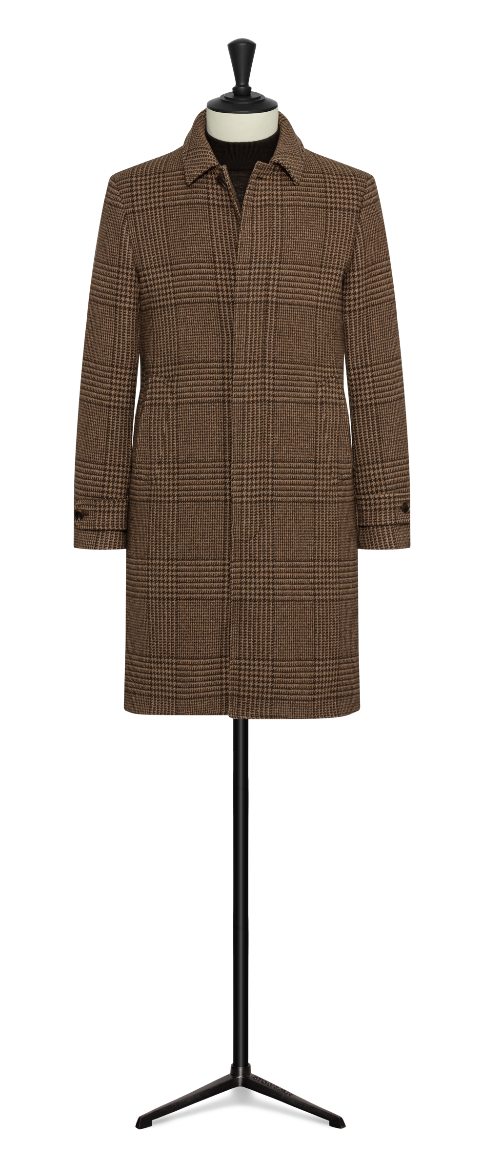 Mixed brown wool-cashmere