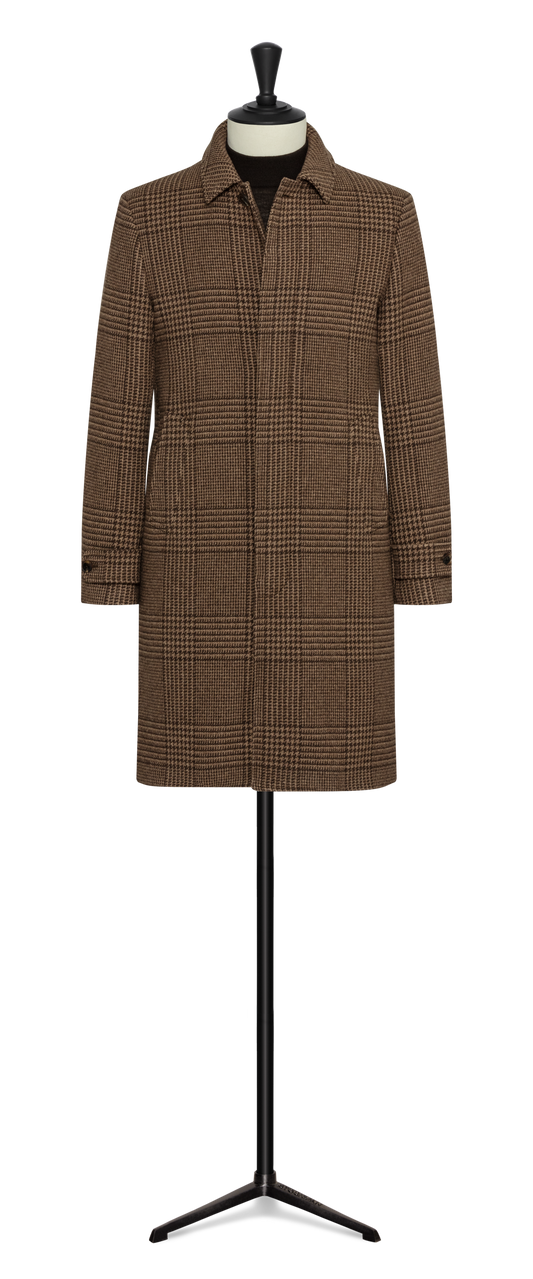 Mixed brown wool-cashmere