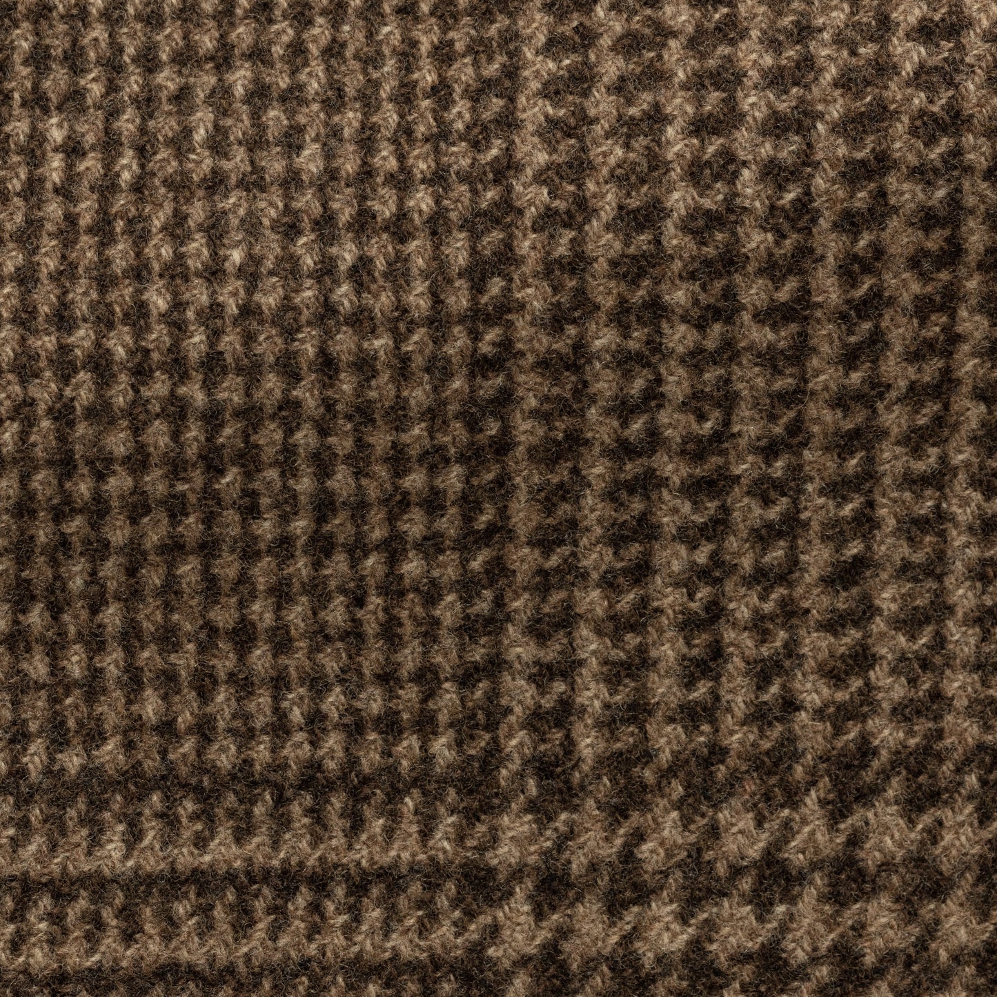 Mixed brown wool-cashmere