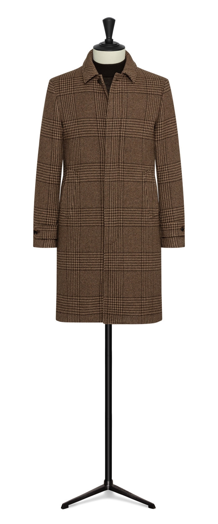 Mixed brown wool-cashmere