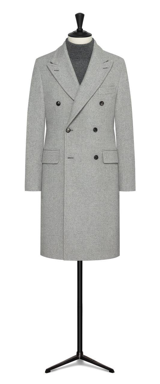 Light grey wool-cashmere