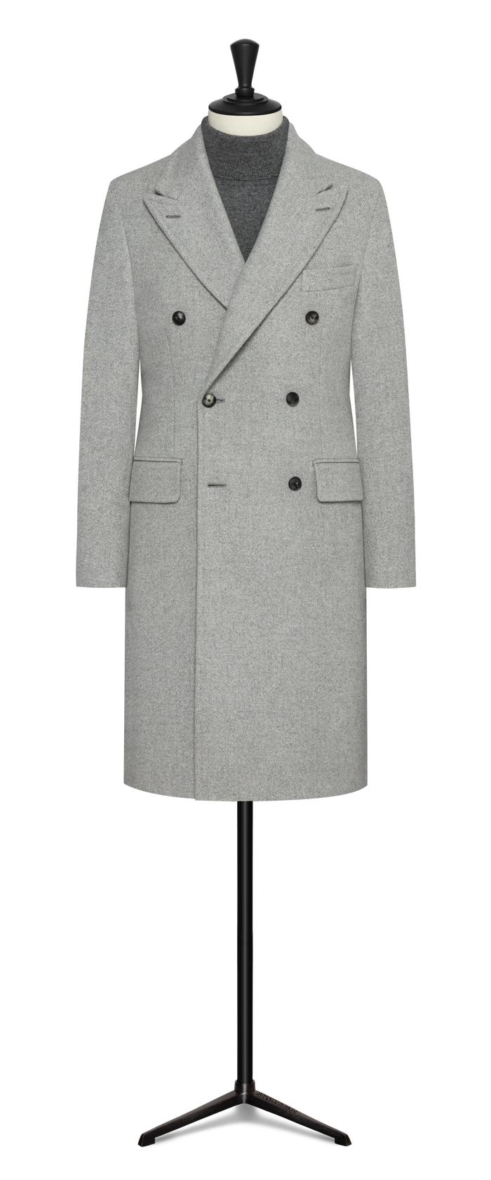 Light grey wool-cashmere