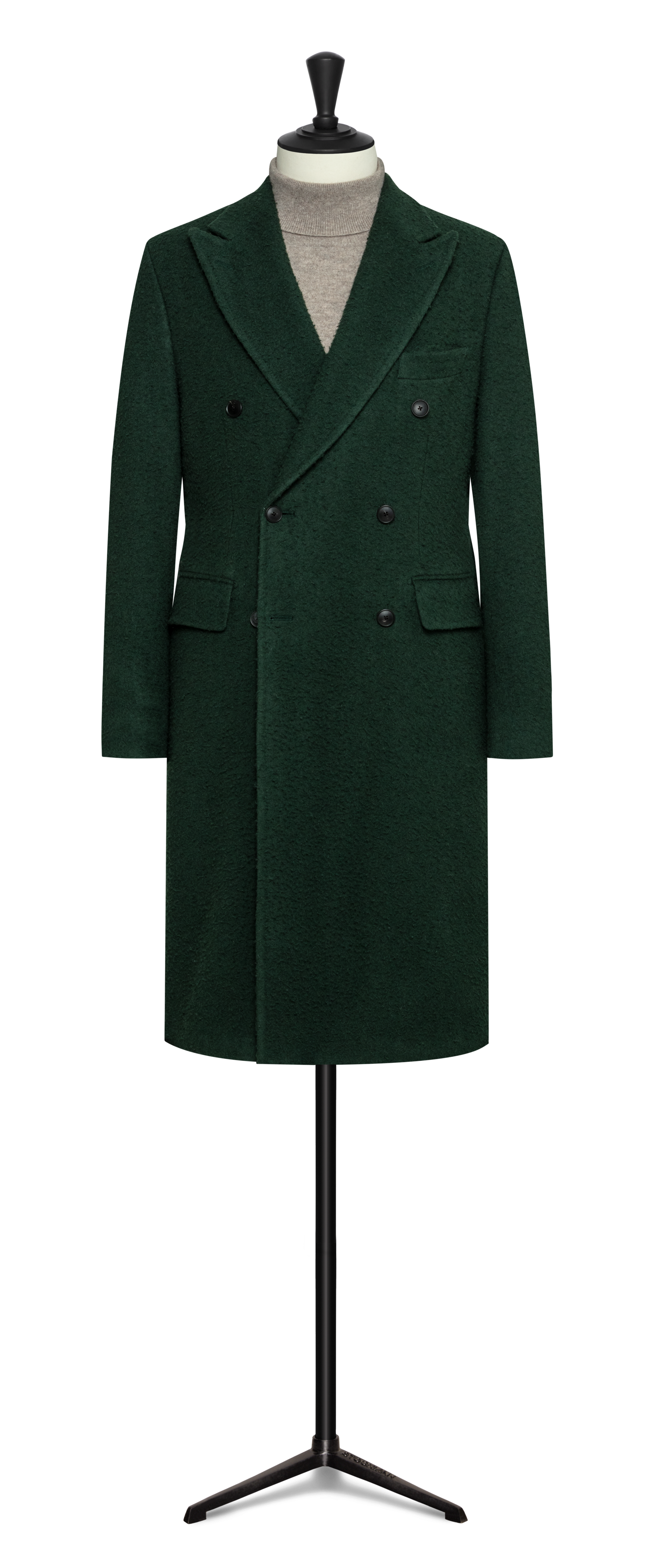 Bottle green wool