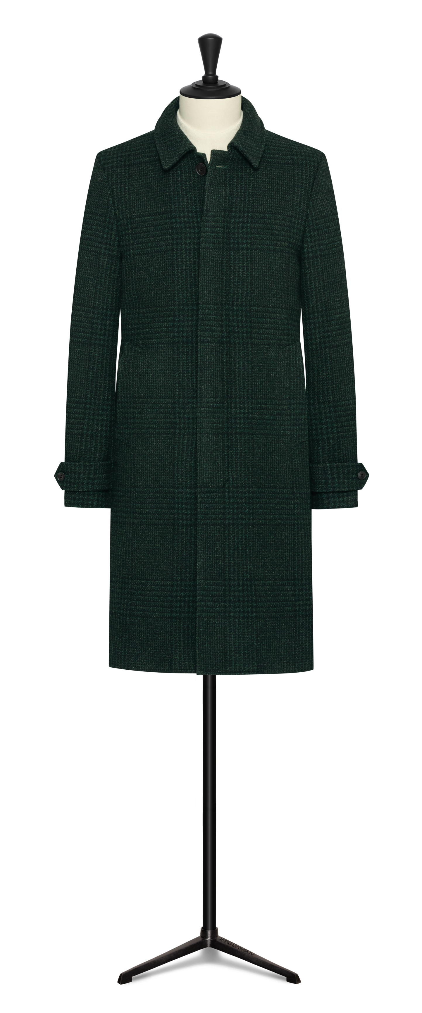 Forest green wool-cashmere