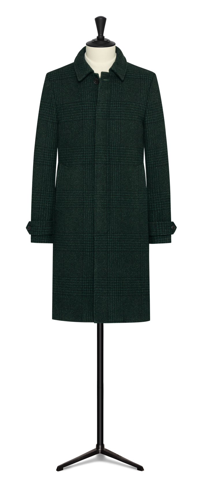 Forest green wool-cashmere