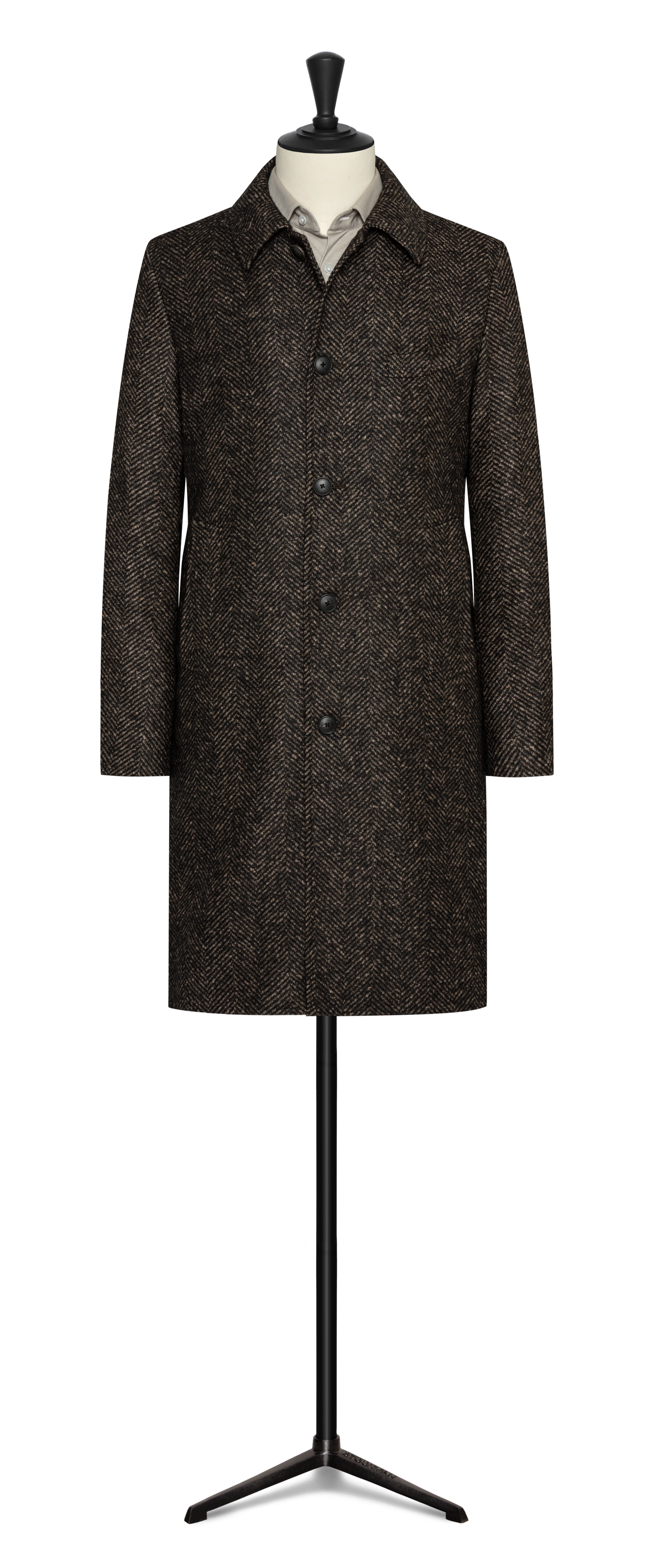 Dark brown felted alpaca