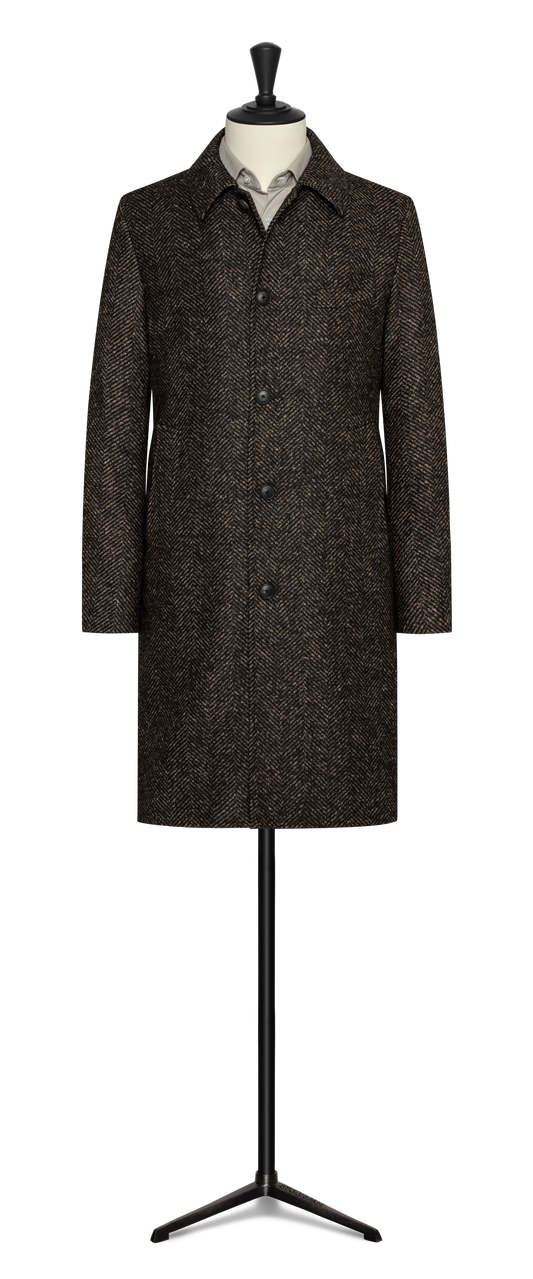 Dark brown felted alpaca