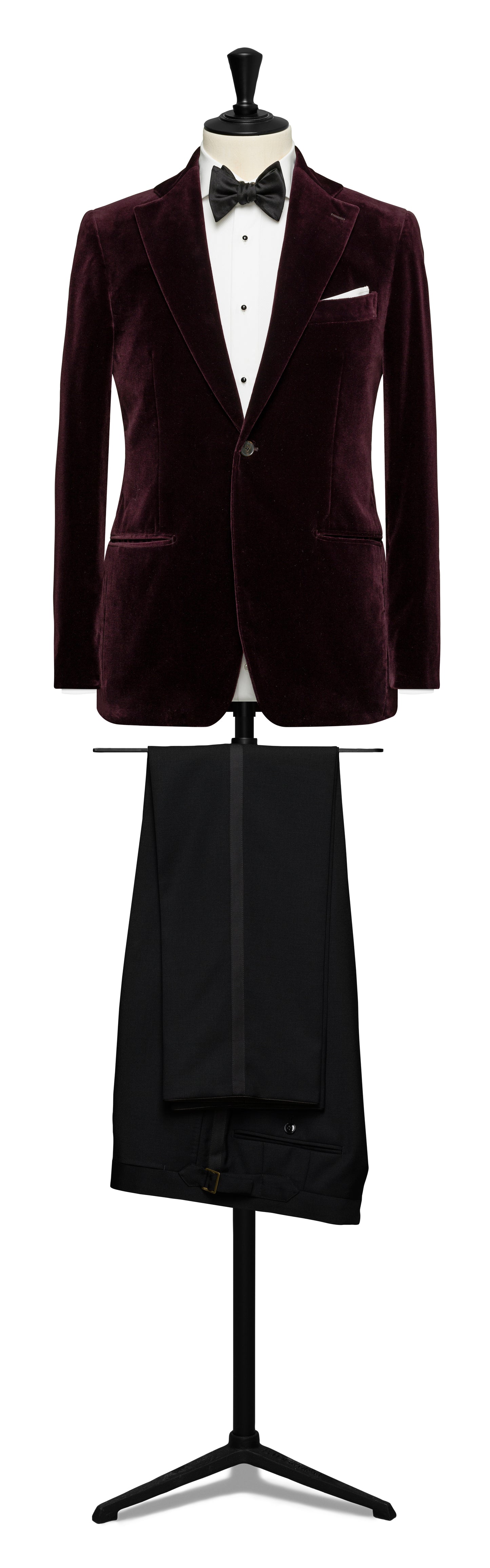 Burgundy cotton velvet