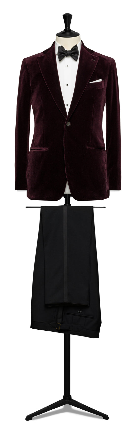 Burgundy cotton velvet
