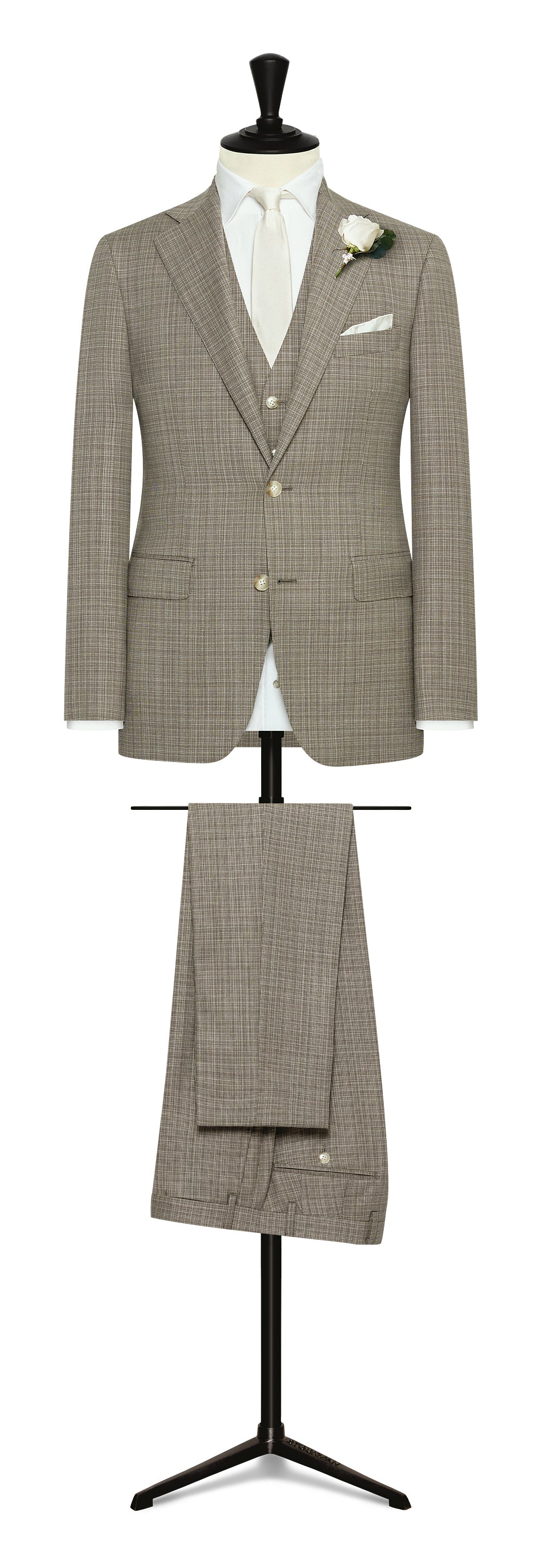 Brown-white wool