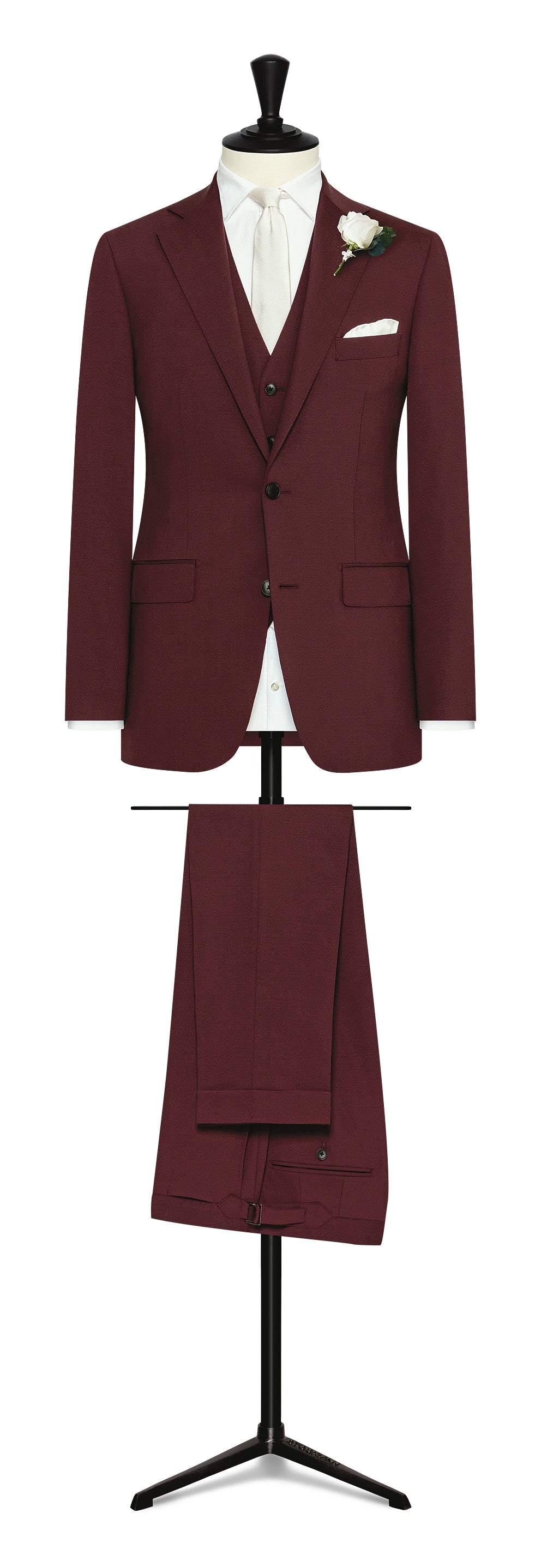 Burgundy wool