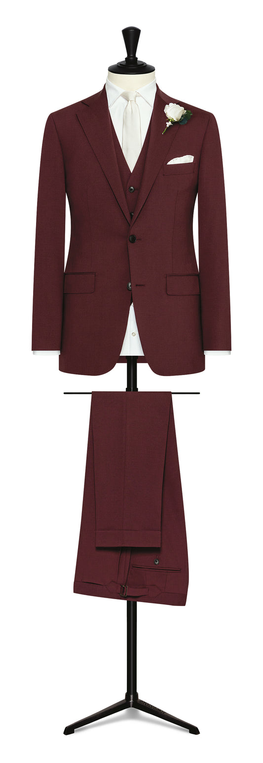 Burgundy wool