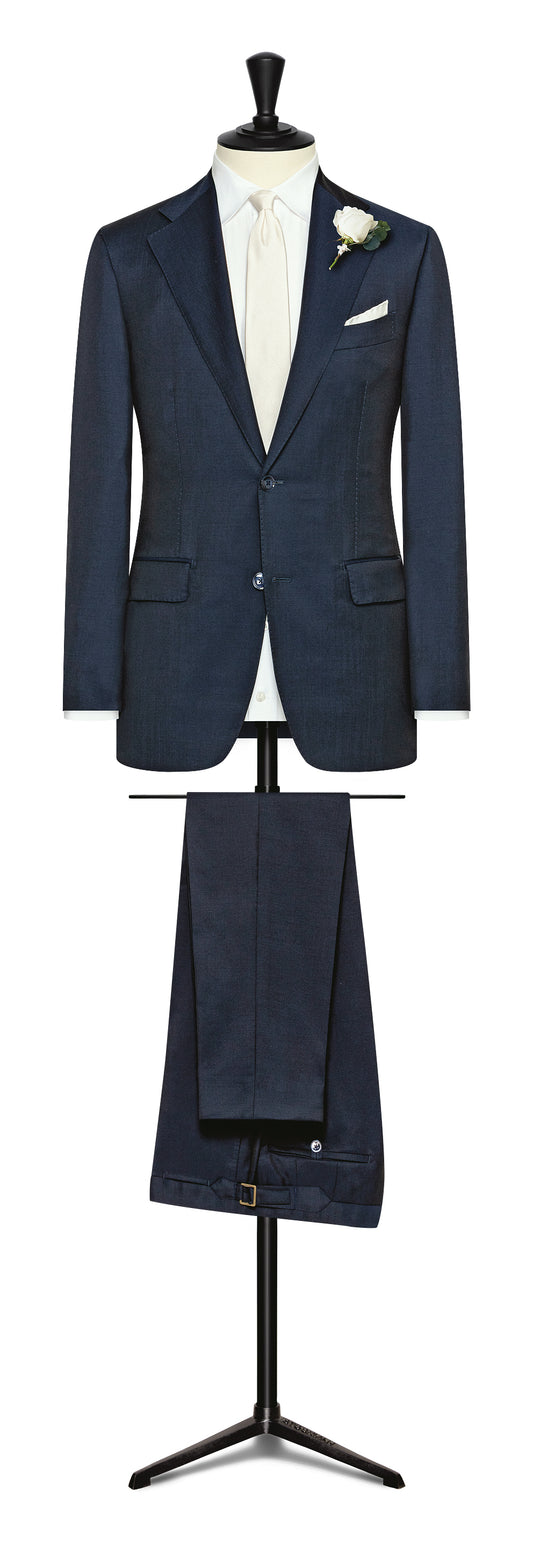 Dark blue wool-mohair